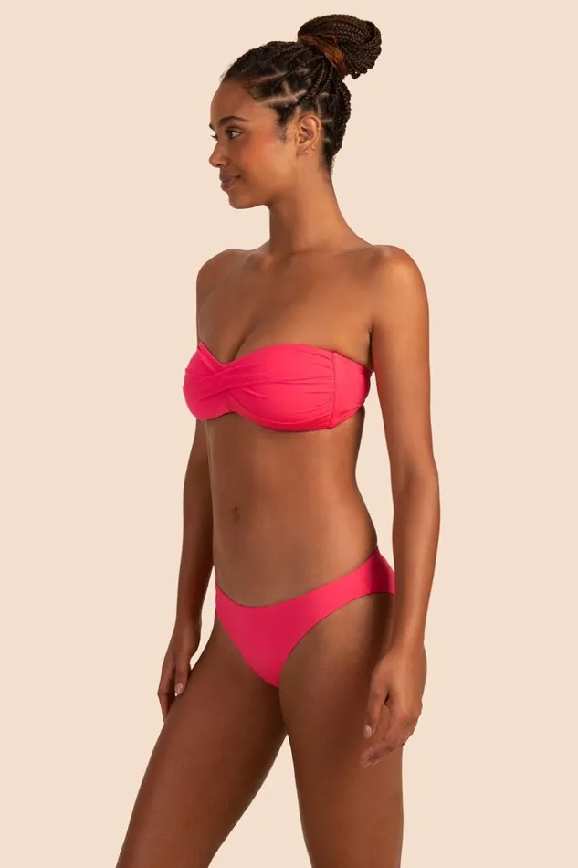 SHOP Trina Turk SWIM TOPS MONACO SOLIDS TWIST BANDEAU TOP
