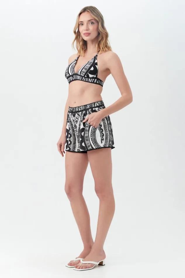 SHOP Trina Turk SWIM TOPS WOMEN039S HULA REVERSIBLE HALTER SWIM TOP