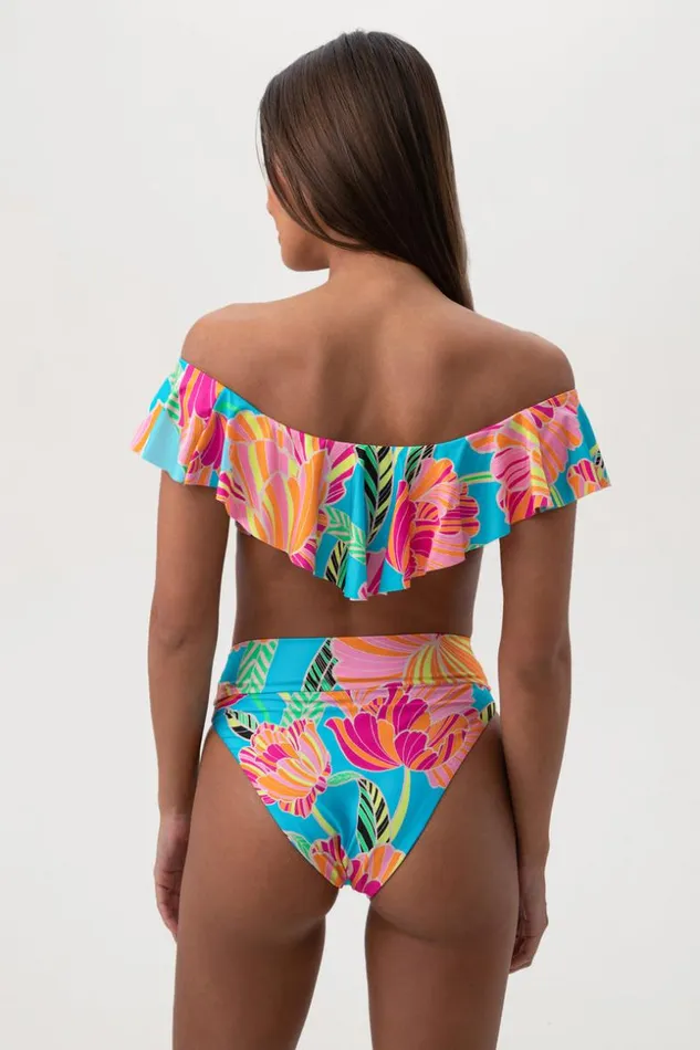 SHOP Trina Turk SWIM TOPS WOMEN039S POPPY OFF THE SHOULDER RUFFLE BANDEAU SWIM TOP