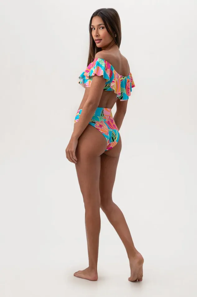 SHOP Trina Turk SWIM TOPS WOMEN039S POPPY OFF THE SHOULDER RUFFLE BANDEAU SWIM TOP