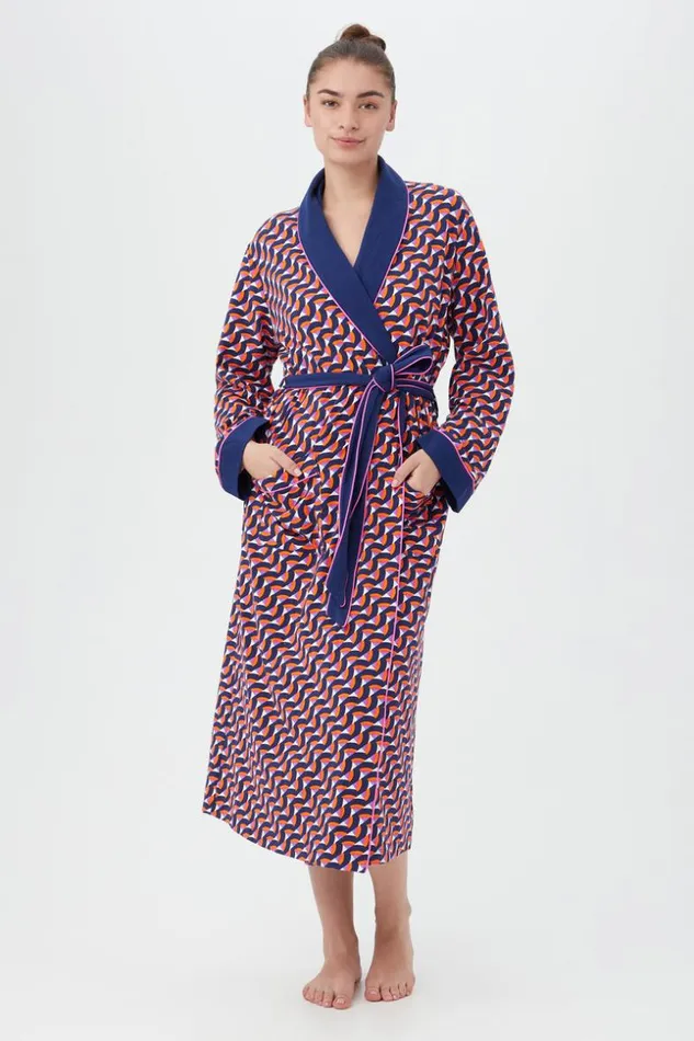 SHOP Trina Turk WOMEN039S SLEEPWEAR GEO RAINBOW ROBE DE CHAMBRE