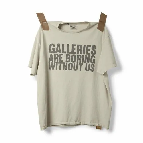 Short Sleeve Men Gallery Dept BORING TEE Archival White