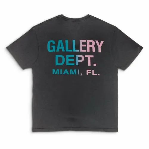 Short Sleeve Men Gallery Dept MIAMI BOARDWALK TEE Black