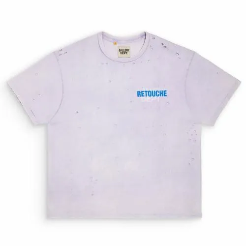 Short Sleeve Men Gallery Dept RETOUCHE DAMAGED SOUVENIR TEE Lilac