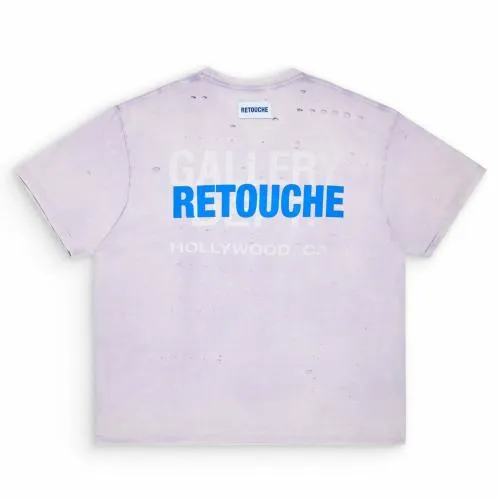 Short Sleeve Men Gallery Dept RETOUCHE DAMAGED SOUVENIR TEE Lilac