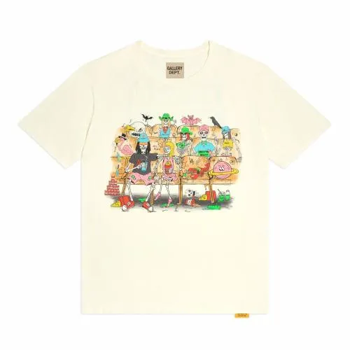 Short Sleeve Men Gallery Dept SKELETON BEACH THEATER TEE Light Archival White