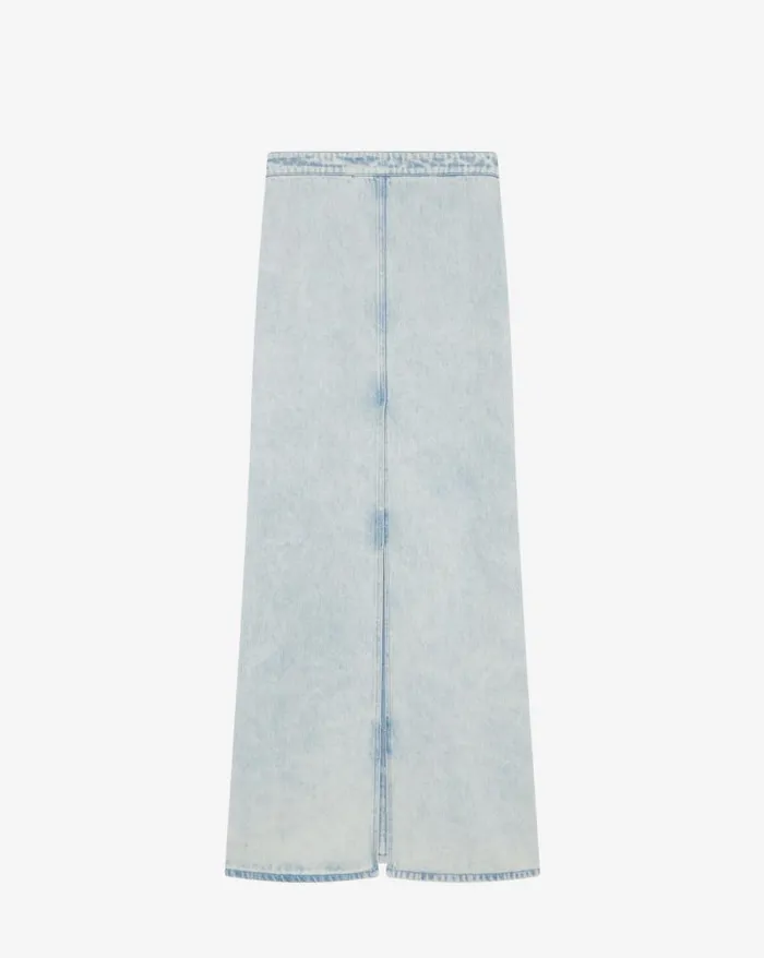 Shorts and Skirts Women IRO CAROLIA LONG SKIRT IN WASHED DENIM