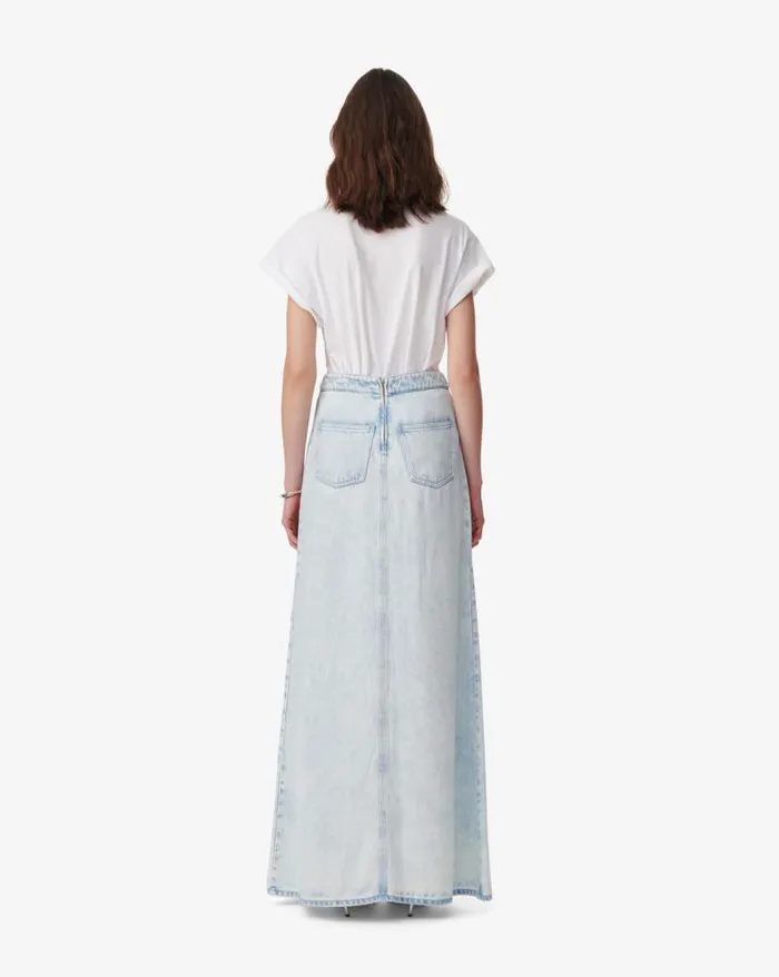 Shorts and Skirts Women IRO CAROLIA LONG SKIRT IN WASHED DENIM