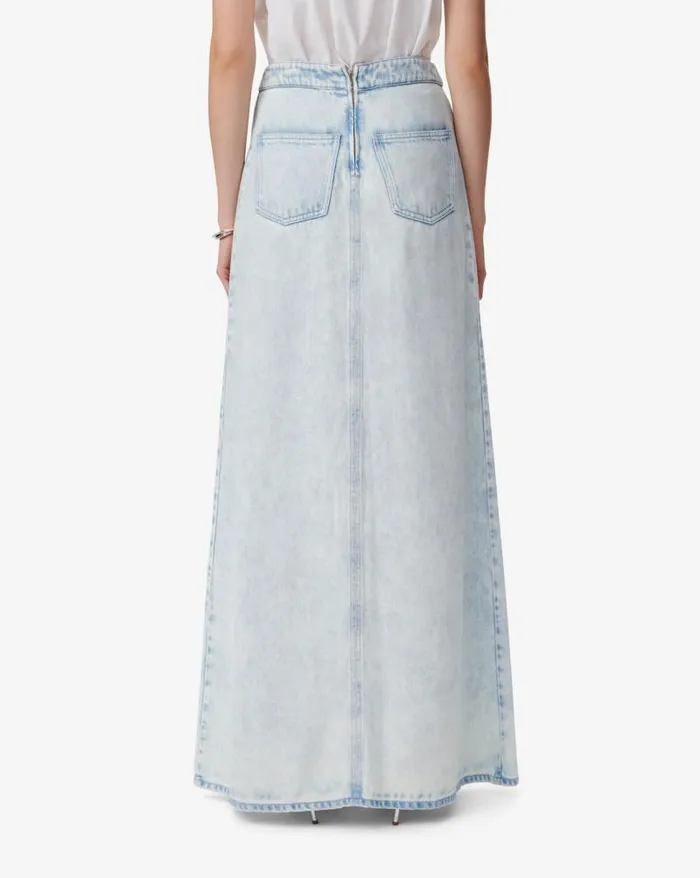 Shorts and Skirts Women IRO CAROLIA LONG SKIRT IN WASHED DENIM