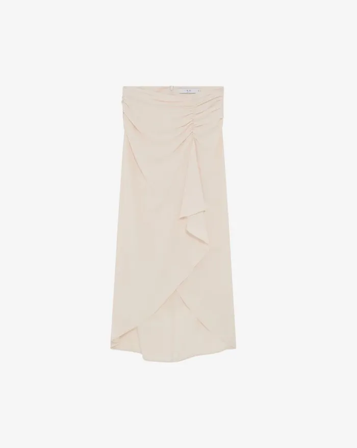 Shorts and Skirts Women IRO ECTRA GATHERED MIDI WRAP SKIRT