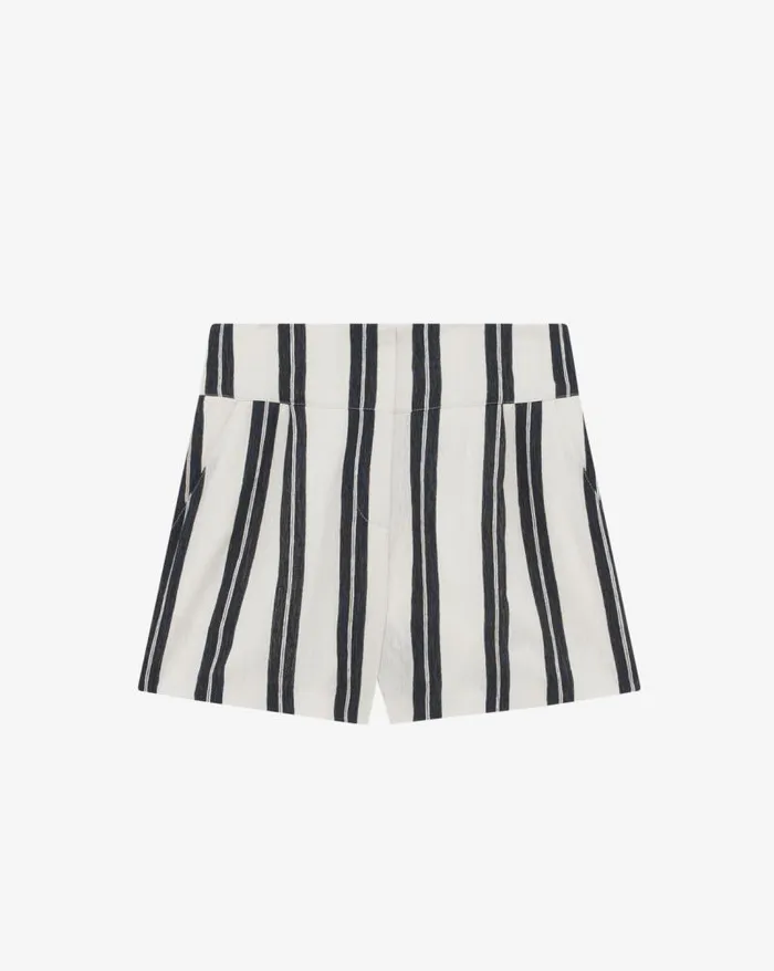 Shorts and Skirts Women IRO FAGUITA STRIPED HIGHWAISTED SHORTS