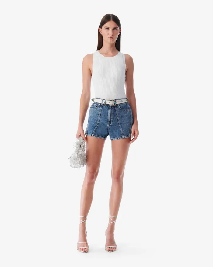 Shorts and Skirts Women IRO SARAHI CROPPED DENIM SHORTS