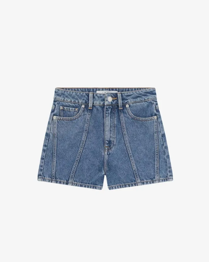 Shorts and Skirts Women IRO SARAHI CROPPED DENIM SHORTS