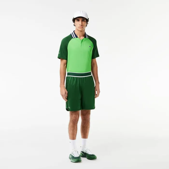 Shorts and Swim Men Lacoste Men039s Lacoste Sport X Daniil Medvedev Tennis Shorts Pine Green 132