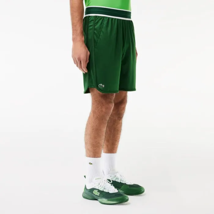Shorts and Swim Men Lacoste Men039s Lacoste Sport X Daniil Medvedev Tennis Shorts Pine Green 132