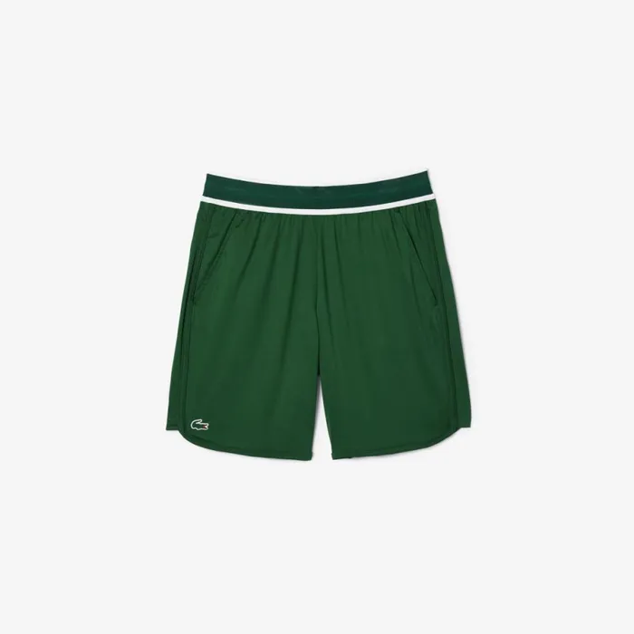 Shorts and Swim Men Lacoste Men039s Lacoste Sport X Daniil Medvedev Tennis Shorts Pine Green 132