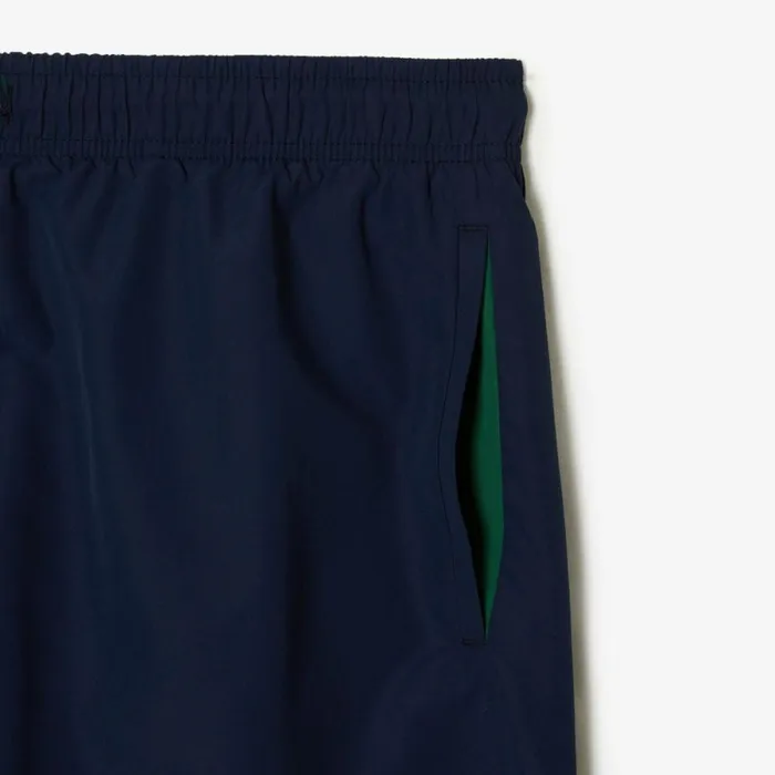 Shorts and Swim Men Lacoste Men039s Lightweight Swim Shorts Navy Blue Green 802