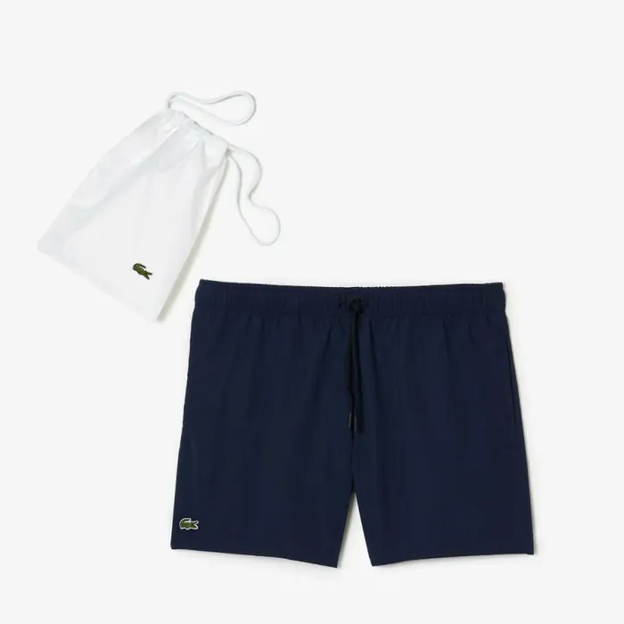 Shorts and Swim Men Lacoste Men039s Lightweight Swim Shorts Navy Blue Green 802