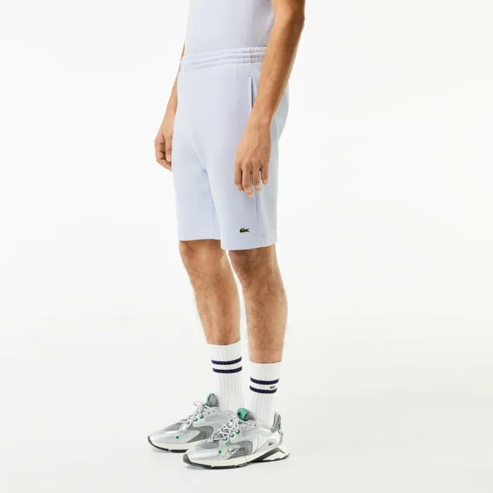 Shorts and Swim Men Lacoste Men039s Regular Fit Fleece Shorts Phoenix Blue J2g