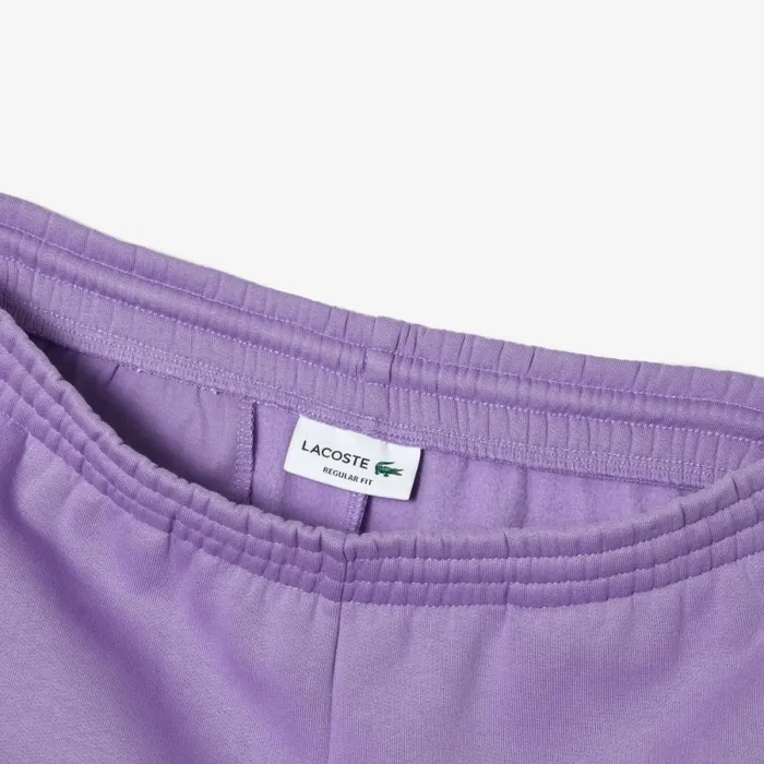 Shorts and Swim Men Lacoste Men039s Regular Fit Fleece Shorts Purple Gfu