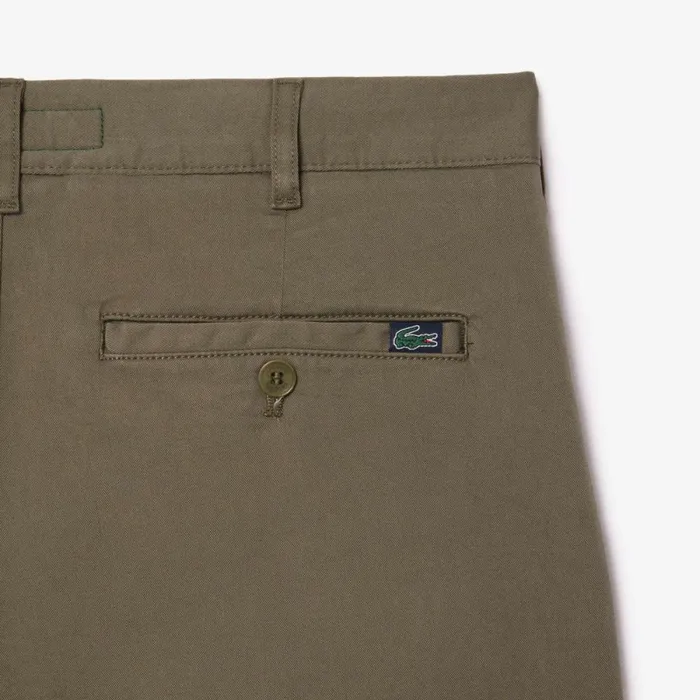 Shorts and Swim Men Lacoste Men039s Slim Fit Stretch Cotton Shorts Khaki Green 316