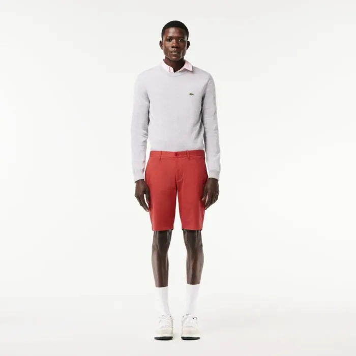 Shorts and Swim Men Lacoste Men039s Slim Fit Stretch Cotton Shorts Pink Zv9