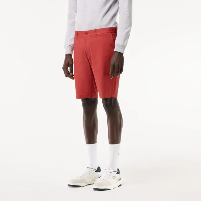 Shorts and Swim Men Lacoste Men039s Slim Fit Stretch Cotton Shorts Pink Zv9
