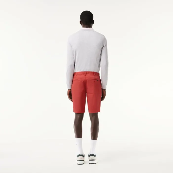 Shorts and Swim Men Lacoste Men039s Slim Fit Stretch Cotton Shorts Pink Zv9