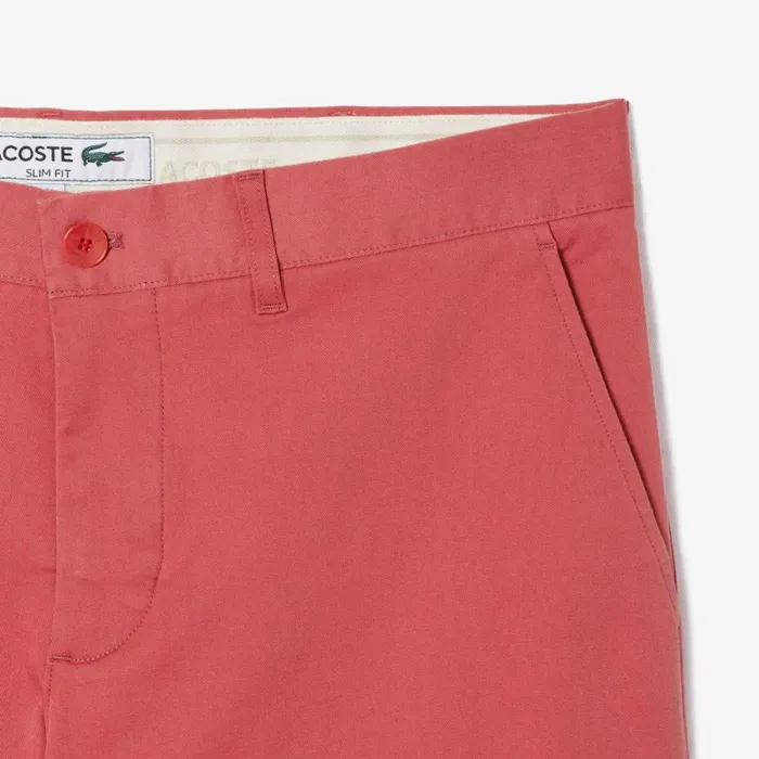 Shorts and Swim Men Lacoste Men039s Slim Fit Stretch Cotton Shorts Pink Zv9