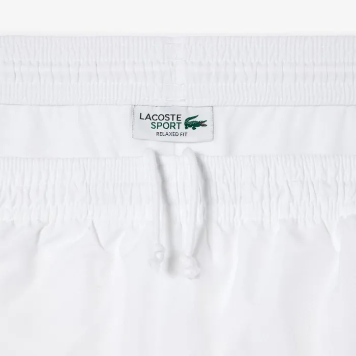 Shorts and Swim Men Lacoste Men039s Sport Colorblock Panels Lightweight Shorts White Green In8