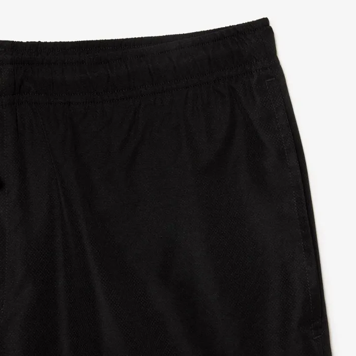 Shorts and Swim Men Lacoste Men039s Sport Tennis Solid Diamond Weave Shorts Black 031
