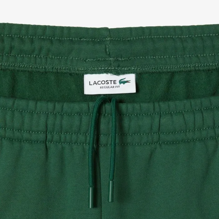 Shorts and Swim Men Lacoste Mens Brushed Fleece Colorblock Shorts Green Navy Blue White Wn7