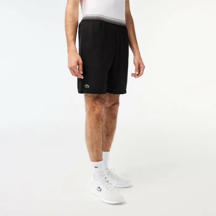 Shorts and Swim Men Lacoste Mens Lacoste Tennis X Daniil Medvedev Mesh Shorts Black 031