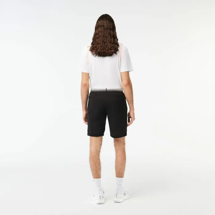 Shorts and Swim Men Lacoste Mens Lacoste Tennis X Daniil Medvedev Mesh Shorts Black 031