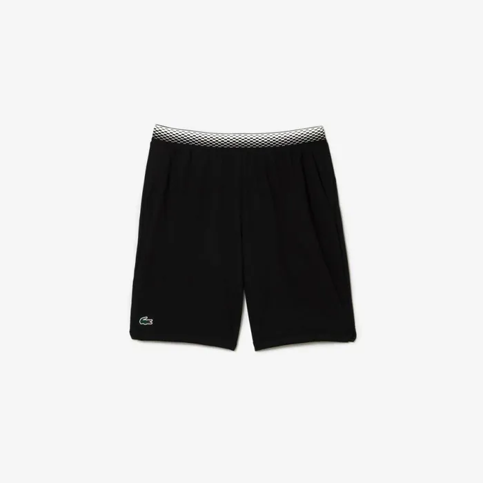 Shorts and Swim Men Lacoste Mens Lacoste Tennis X Daniil Medvedev Mesh Shorts Black 031