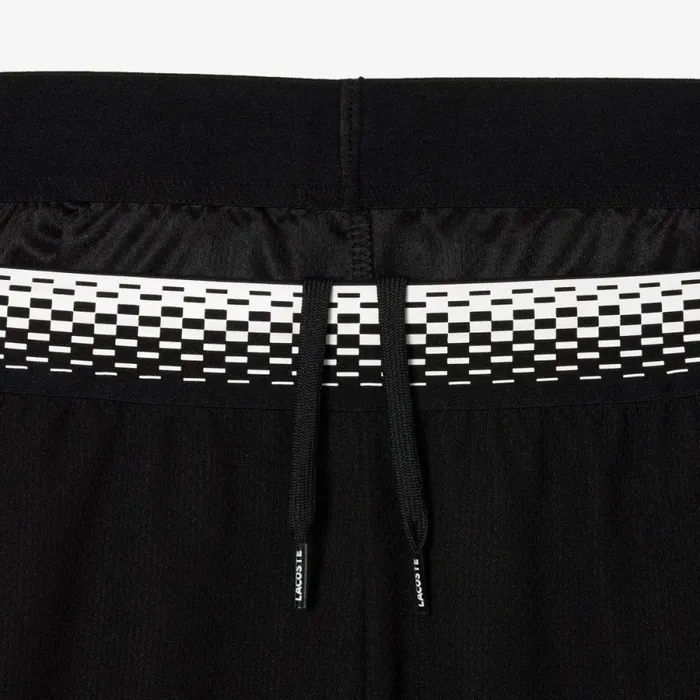 Shorts and Swim Men Lacoste Mens Lacoste Tennis X Daniil Medvedev Mesh Shorts Black 031