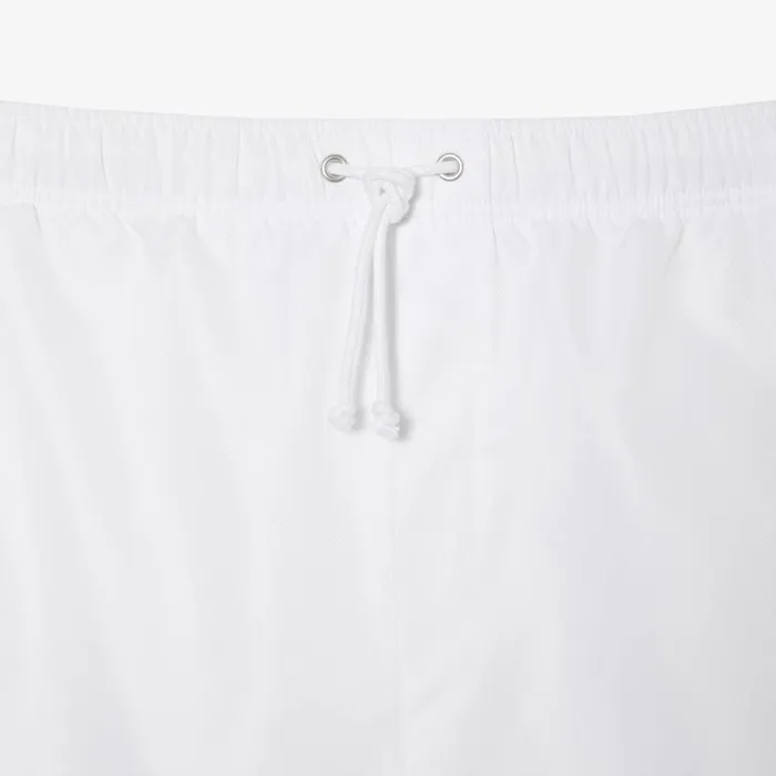 Shorts and Swim Men Lacoste Mens SPORT Big Fit Relaxed Fit Lined Shorts White 001