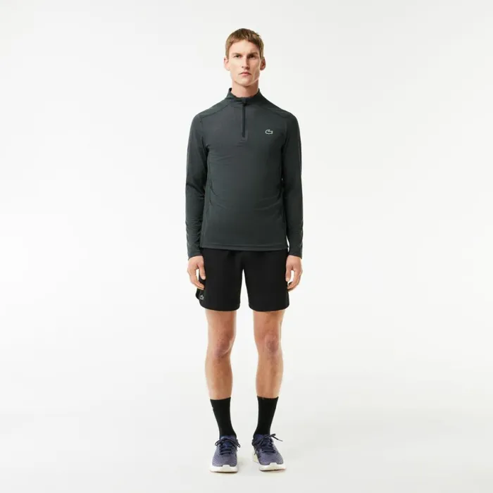 Shorts and Swim Men Lacoste Mens Sport Stretch Mesh Shorts Black 8vm