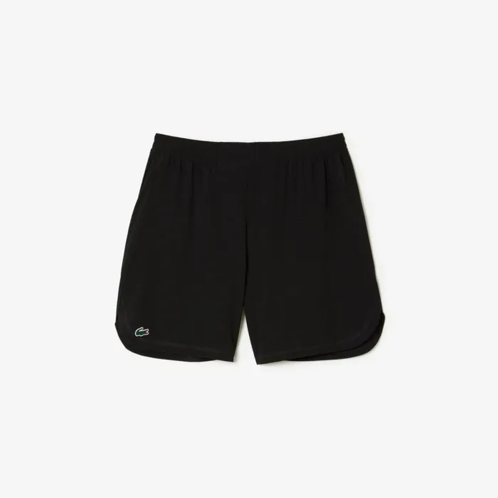 Shorts and Swim Men Lacoste Mens Sport Stretch Mesh Shorts Black 8vm