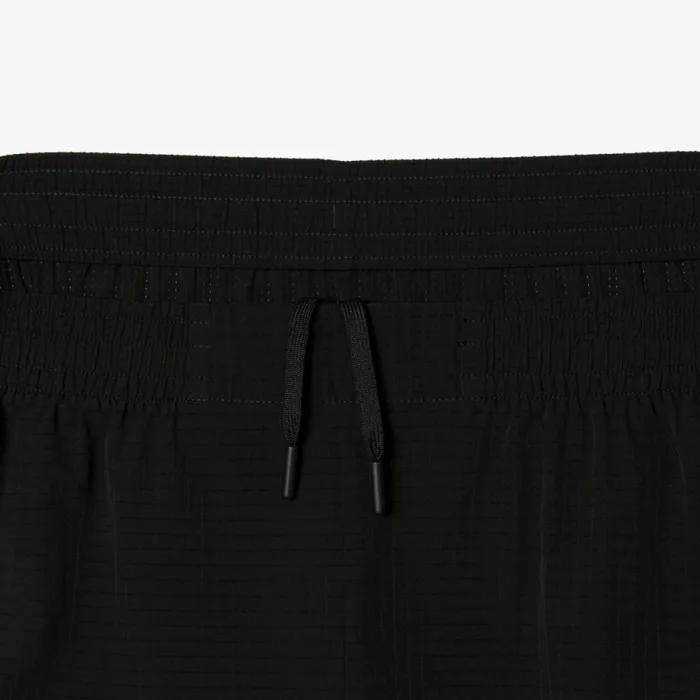 Shorts and Swim Men Lacoste Mens Sport Stretch Mesh Shorts Black 8vm