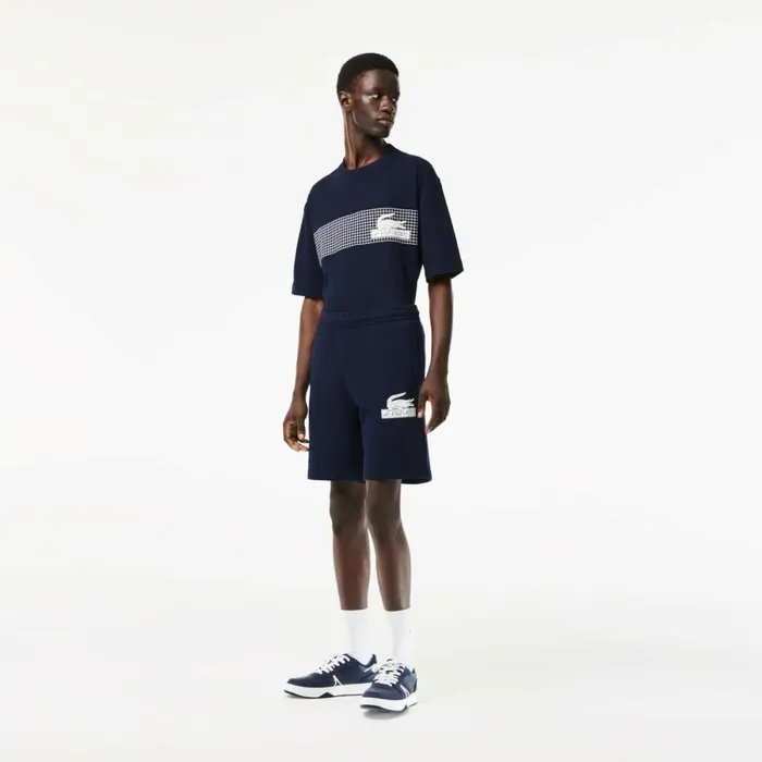 Shorts and Swim Men Lacoste Mens Unbrushed Organic Cotton Fleece Shorts Navy Blue 166 Shorts and Swim Men Lacoste Mens Unbrushed Organic Cotton Fleece Shorts Navy Blue 166
