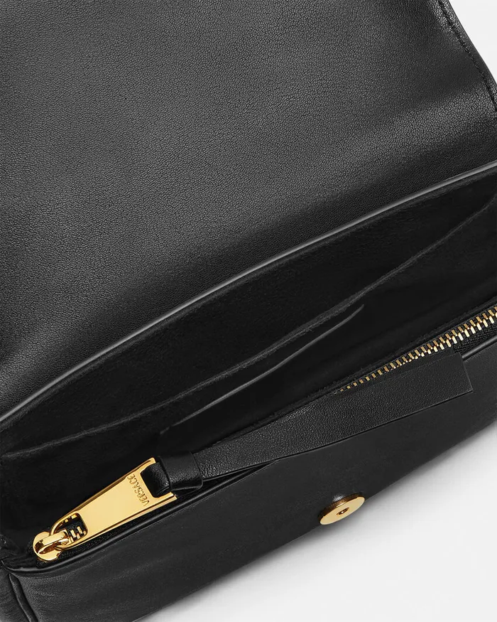 Shoulder and Crossbody WomenMen Versace Tag Mini Bag Blackgold