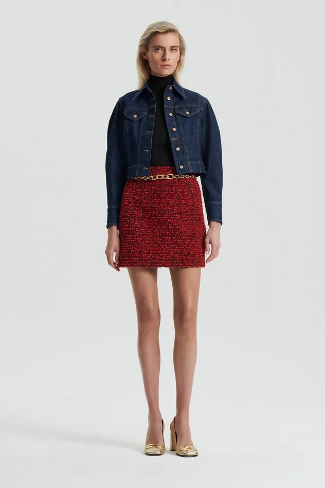 Skirts BOUCLE MINI RED Scanlan Theodore Women