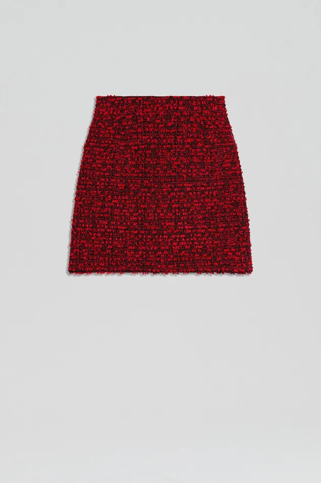 Skirts BOUCLE MINI RED Scanlan Theodore Women Skirts BOUCLE MINI RED Scanlan Theodore Women