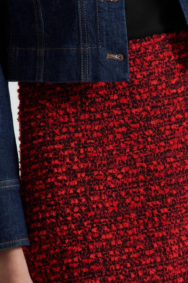 Skirts BOUCLE MINI RED Scanlan Theodore Women Skirts BOUCLE MINI RED Scanlan Theodore Women