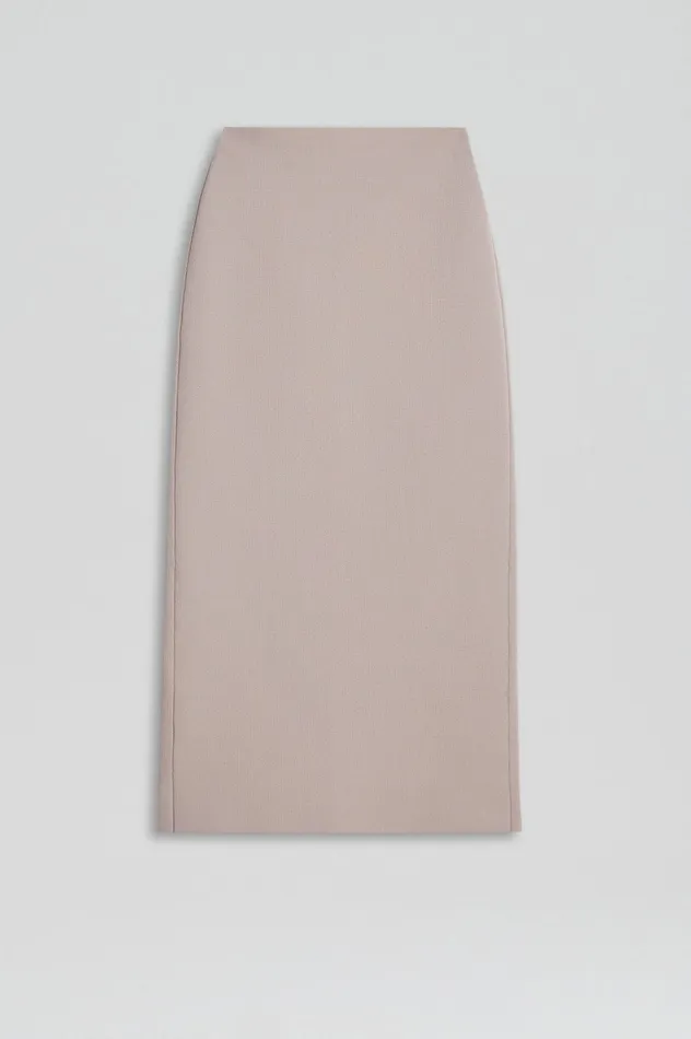 Skirts Women CREPE KNIT PENCIL SKIRT MIDI OYSTER Scanlan Theodore