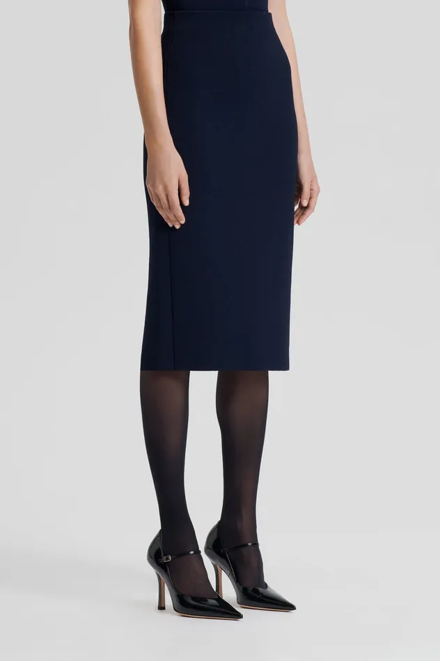 Skirts Women CREPE KNIT PENCIL SKIRT NAVY Scanlan Theodore
