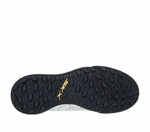 SKX 15 Jr Td TF White Black Gold Kids SKECHERS Kids UK Sizes 9525
