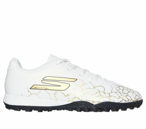 SKX15 Jr Youth TF White Black Gold Kids SKECHERS Big Kids UK Sizes 36