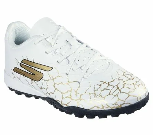 SKX15 Jr Youth TF White Black Gold Kids SKECHERS Big Kids UK Sizes 36